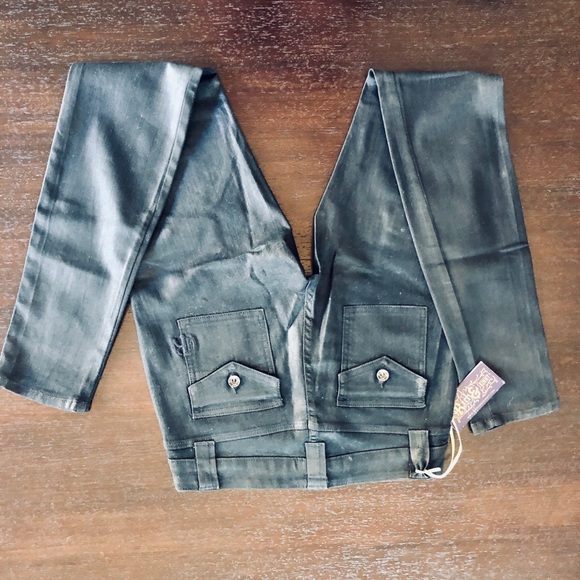 Rich & Skinny Super Stretch Black Cargo Jeans NWT - Picture 5 of 8